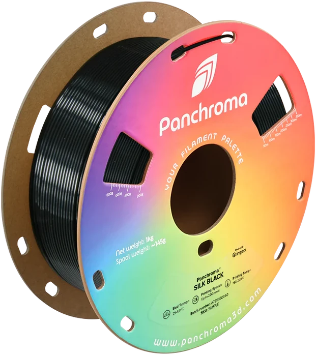 Polymaker Panchroma PLA Silk 1.75mm 1kg - Silk Juodas