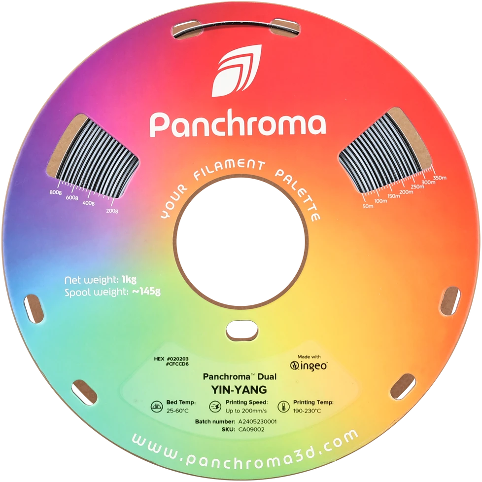 Polymaker Panchroma Yin-Yang PLA siulo rite su technine informacija