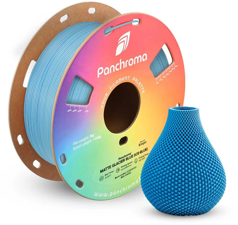 Polymaker Panchroma PLA Dual Matte 1.75mm 1kg - Glacier Mėlyna (Ice-Mėlyna)