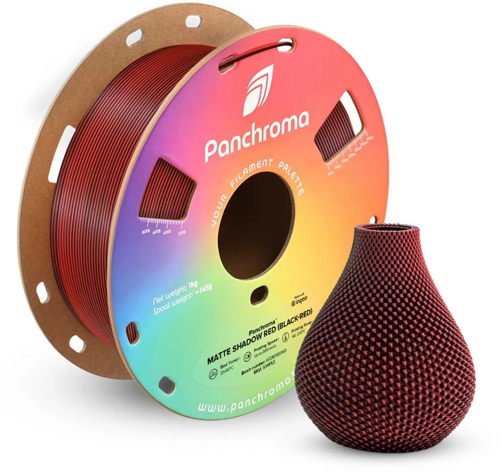 Polymaker Panchroma PLA Dual Matte 1.75mm 1kg -Foggy Oranžinis (Pilkas-Oranžinis)
