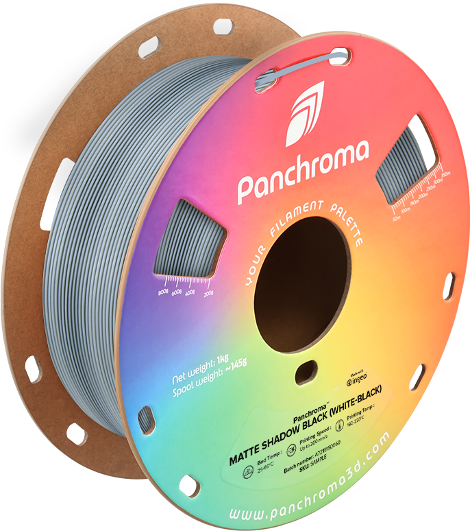 Polymaker Panchroma PLA Dual Matte 1.75mm 1kg - Shadow Raudona (Juodas-Raudona)