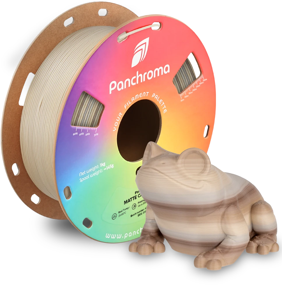 Polymaker Panchroma PLA Gradient Matte 1.75mm 1kg - Spring (Rožinė-Peach)