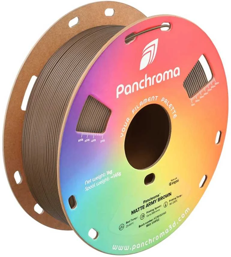 Army Brown PLA 3D gija ant Panchroma ritės