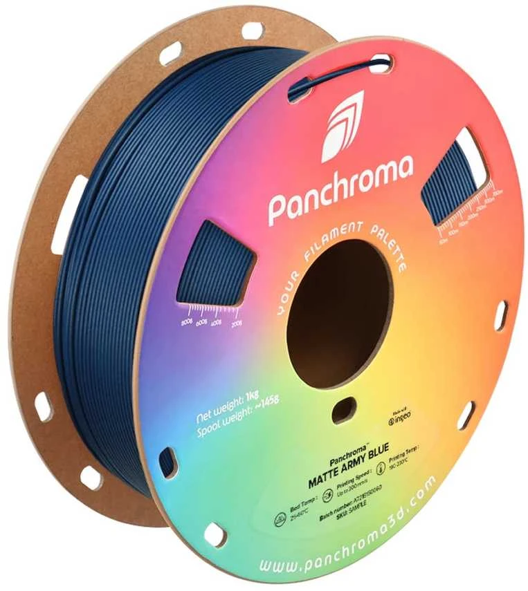 Polymaker Panchroma PLA MATTE Army 1.75mm 1kg - Army Mėlyna