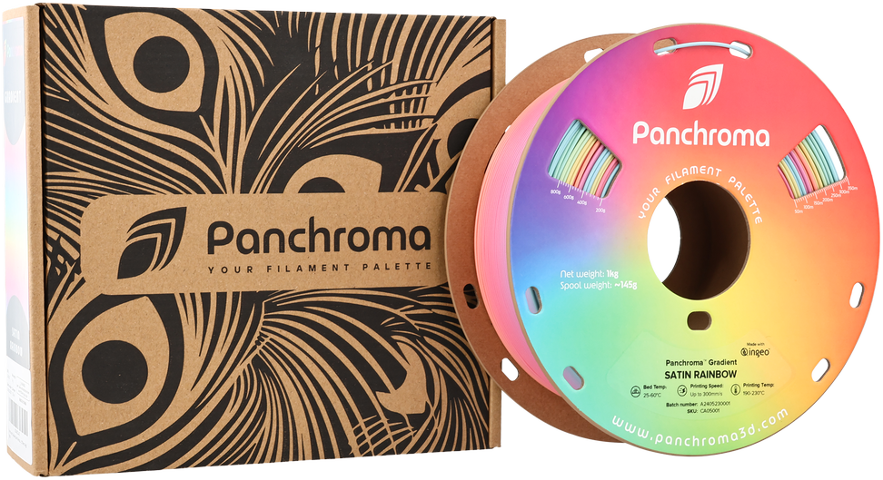 Polymaker Polimaker Panchroma PLA Gradient Rainbows 1.75mm 1kg - Translucent Rainbow