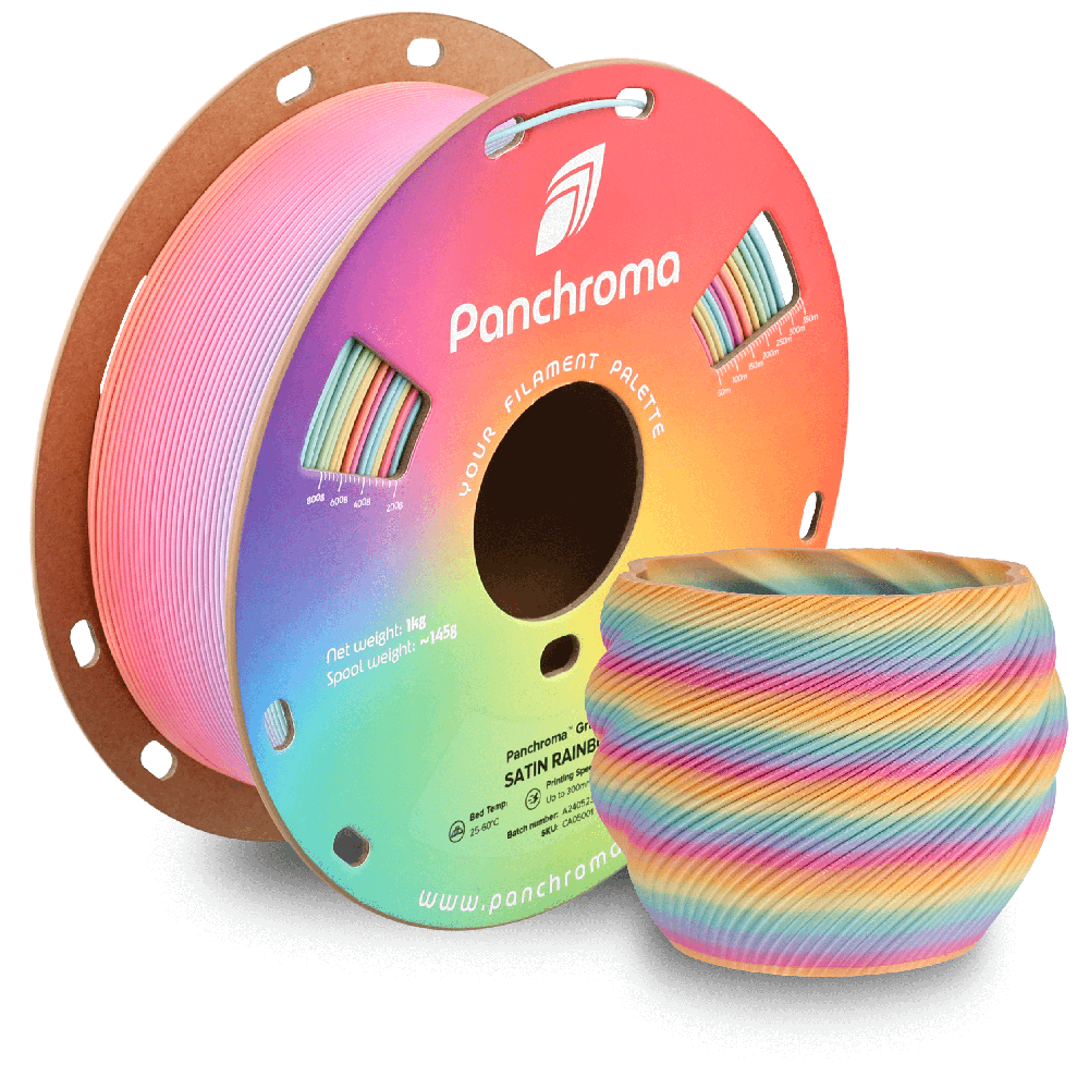 Polymaker Polimaker Panchroma PLA Gradient Rainbows 1.75mm 1kg - Translucent Rainbow