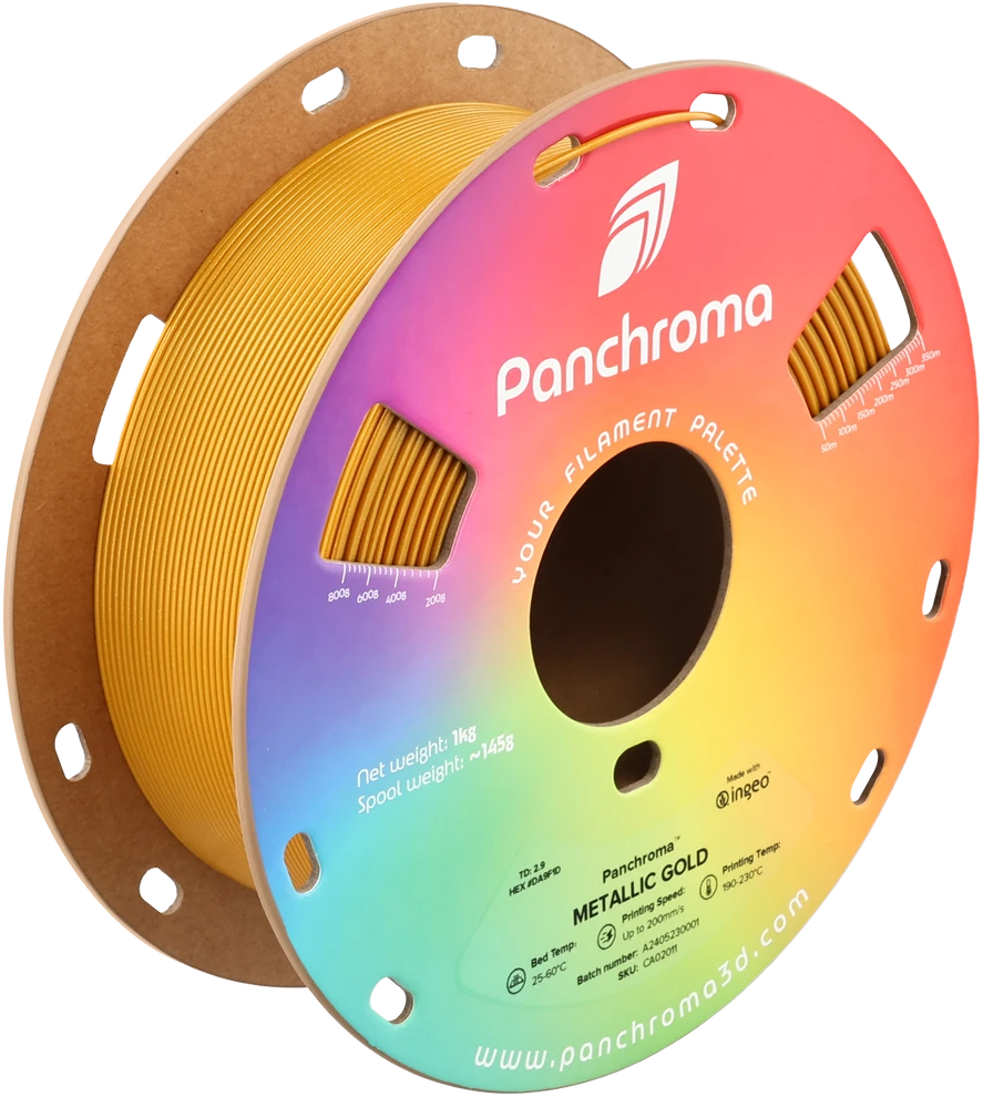 Polymaker Panchroma PLA metalizuotas auksinis 1kg