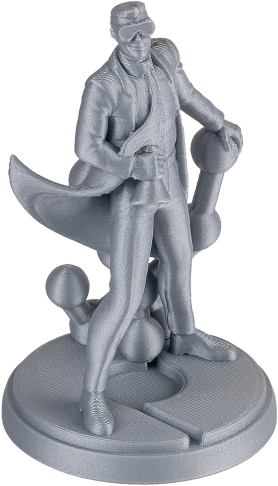Polymaker Panchroma PLA Metallic 1.75mm 1kg - Metallic Sidabrinis