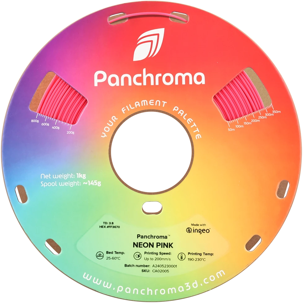 Polymaker Panchroma PLA Neon rožinis 1kg ritė