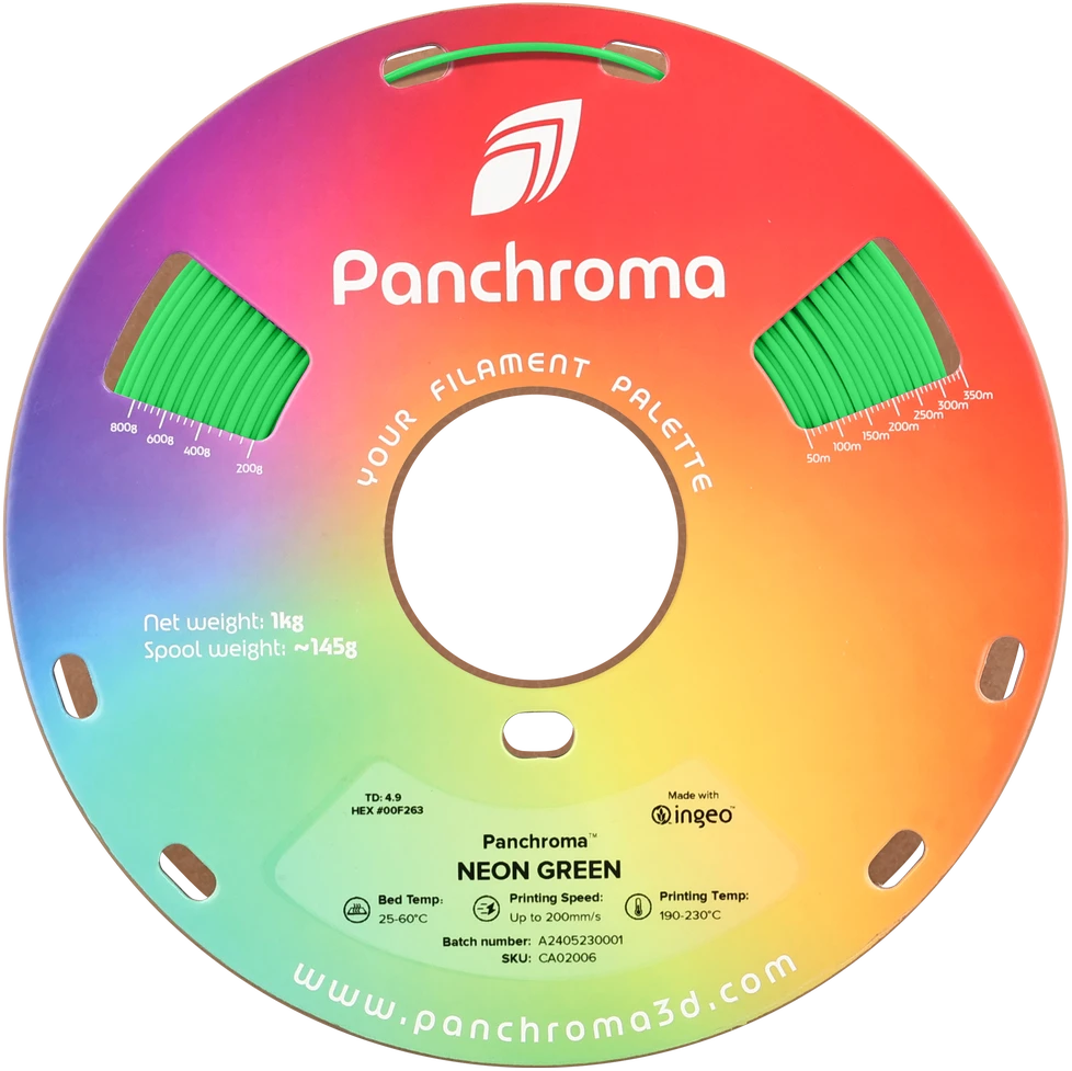 Polymaker Panchroma PLA Neon 1.75mm 1kg - Neon Geltona