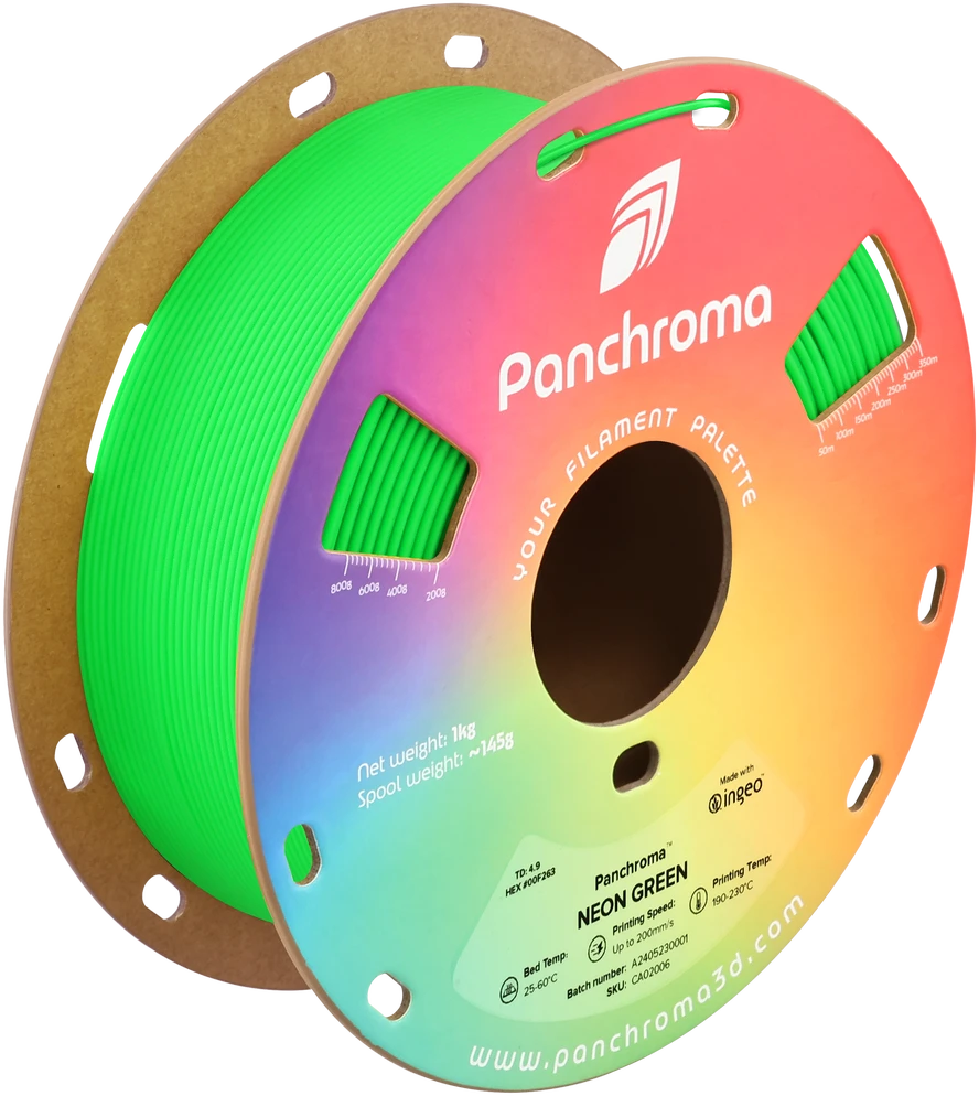 Polymaker Panchroma PLA Neon 1.75mm 1kg - Neon Geltona