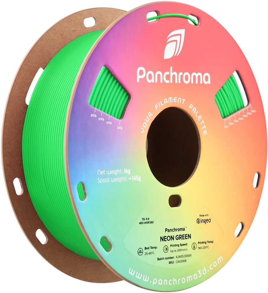 Polymaker Panchroma PLA Neon 1.75mm 1kg - Neon Geltona