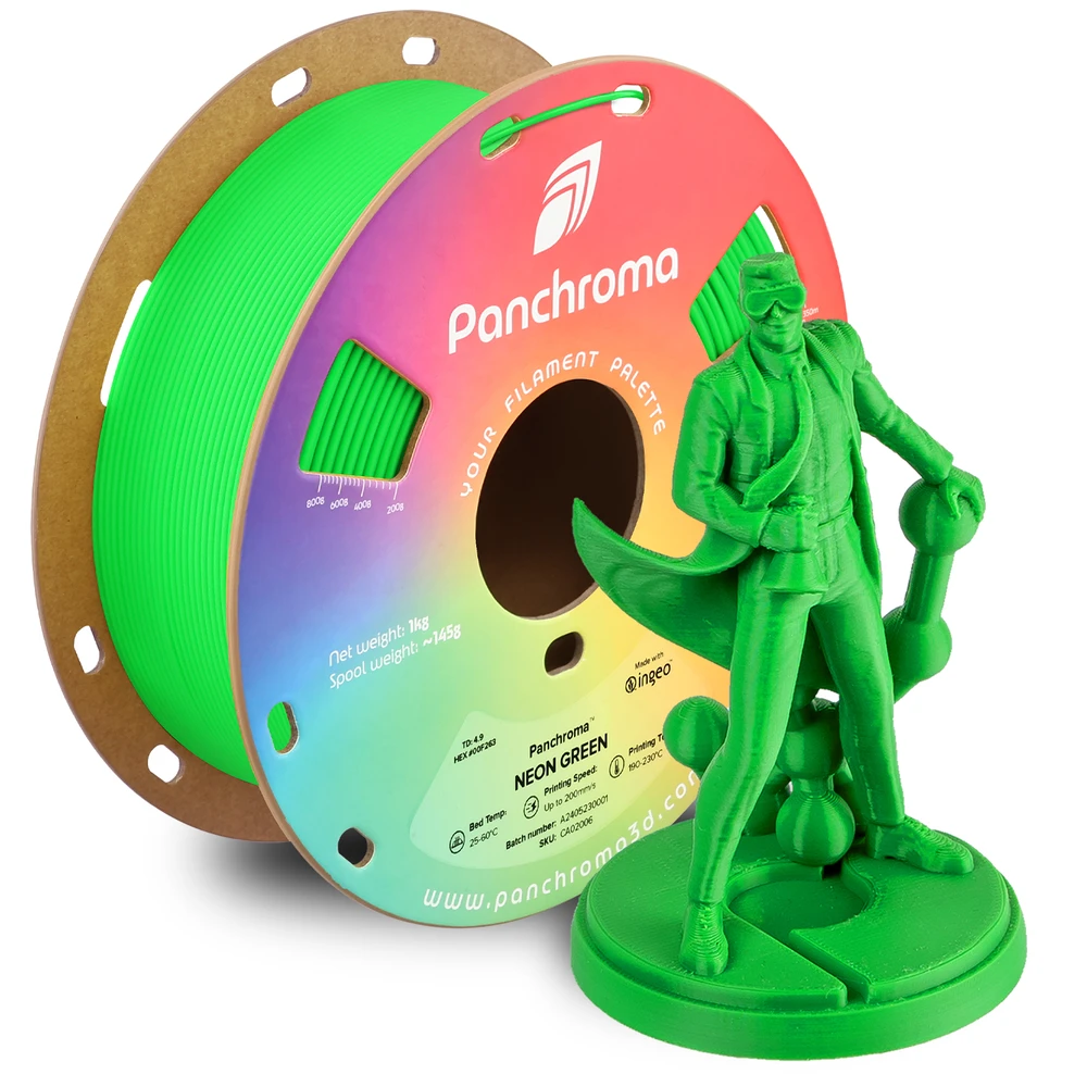 Polymaker Panchroma PLA Neon 1.75mm 1kg - Neon Geltona