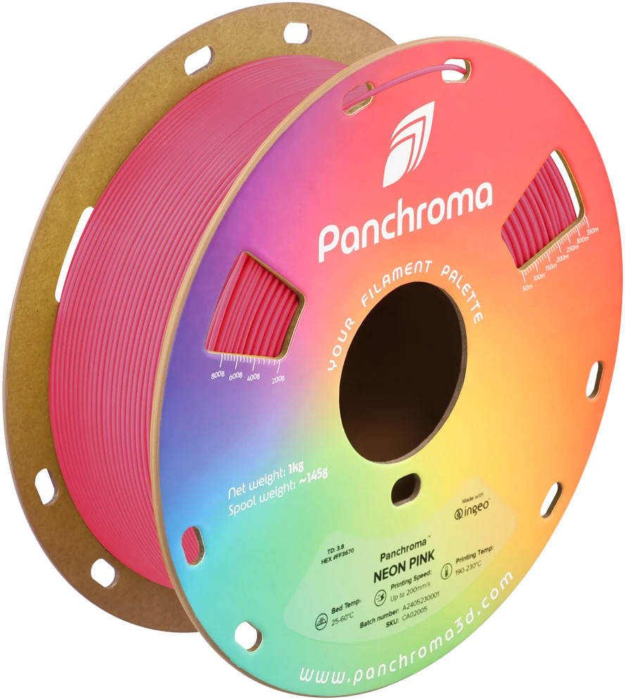 Polymaker Panchroma PLA Neon 1.75mm 1kg - Neon Geltona