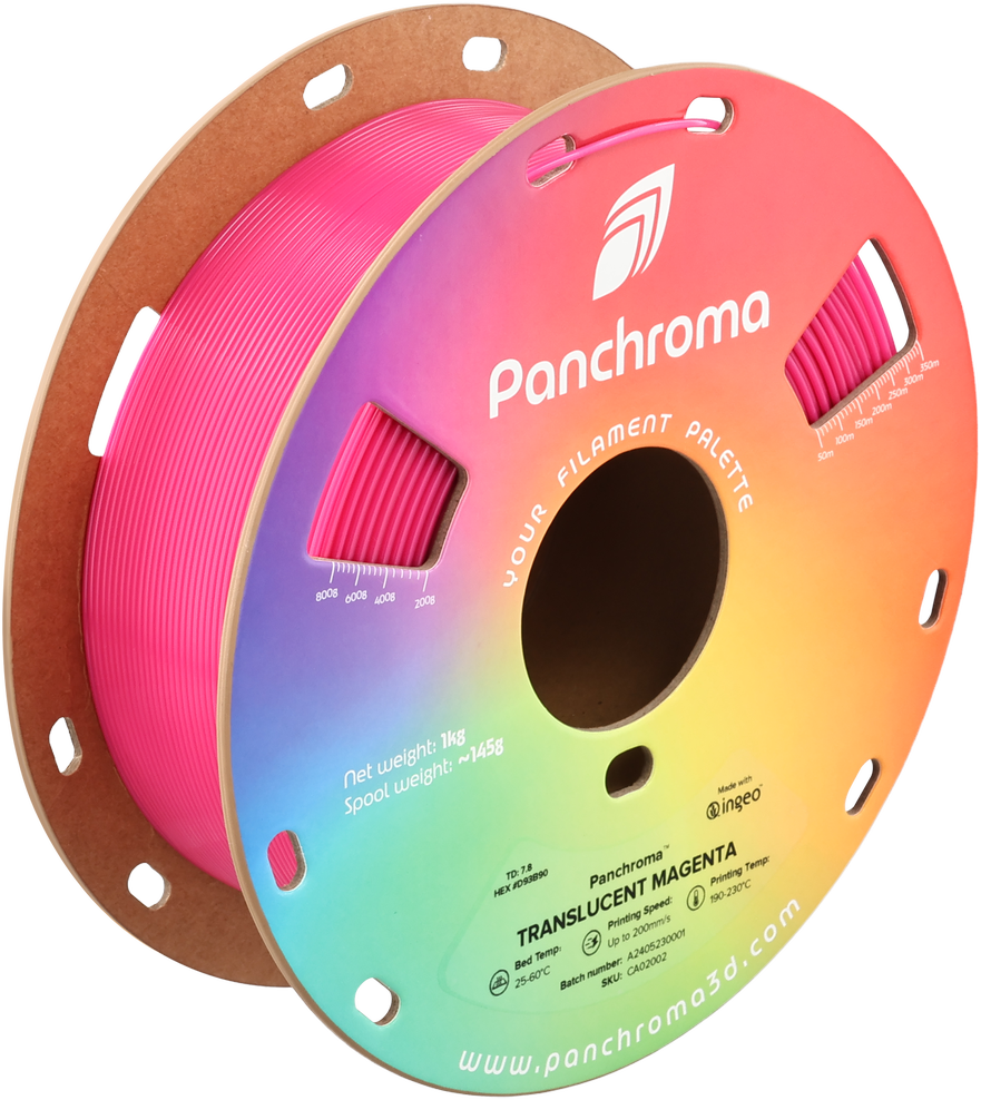 Polymaker Polimaker Panchroma PLA Translucent 1.75mm 1kg - Translucent Geltona