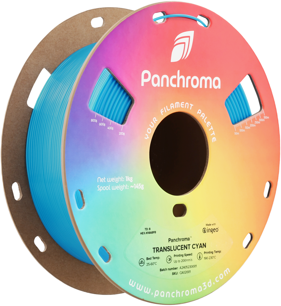 Polymaker Polimaker Panchroma PLA Translucent 1.75mm 1kg - Translucent Geltona