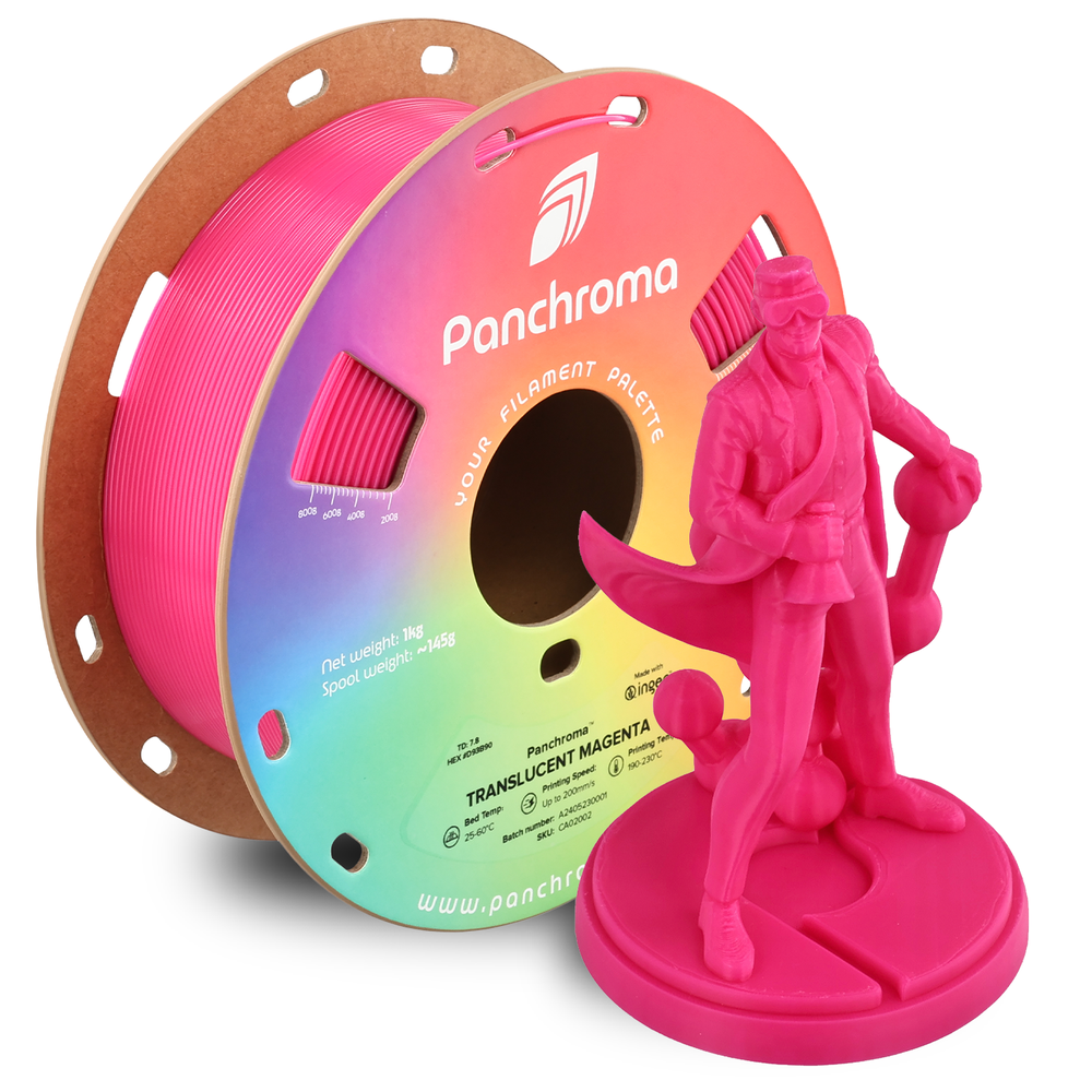 Polymaker Polimaker Panchroma PLA Translucent 1.75mm 1kg - Translucent Cyan