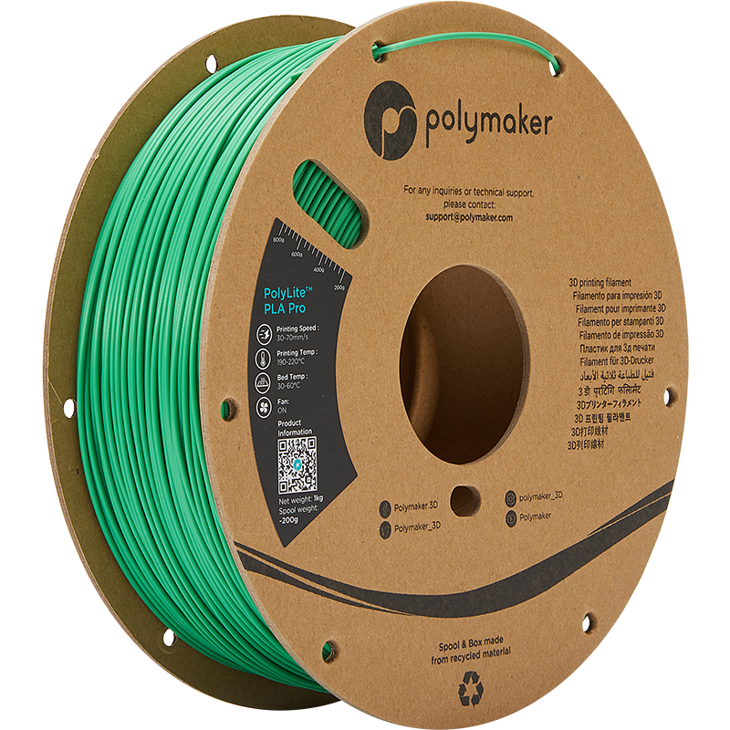 Polymaker PolyLite PLA PRO - 1kg - 1.75mm - Oranžinis