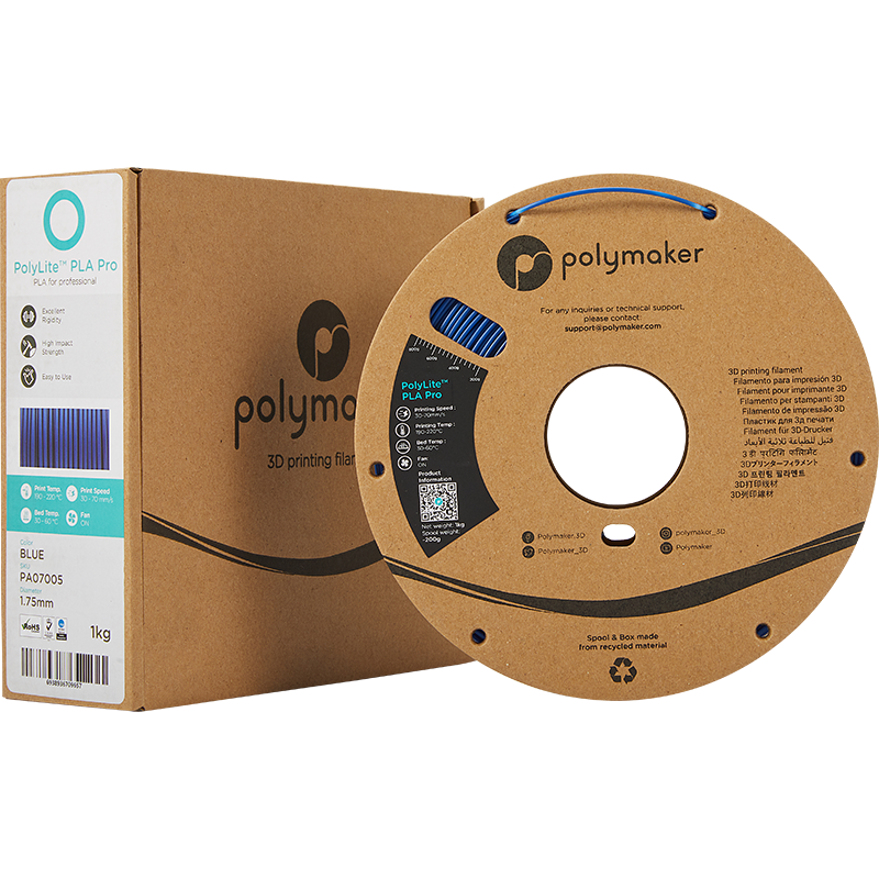 Polymaker PolyLite PLA PRO - 1kg - 1.75mm - Oranžinis