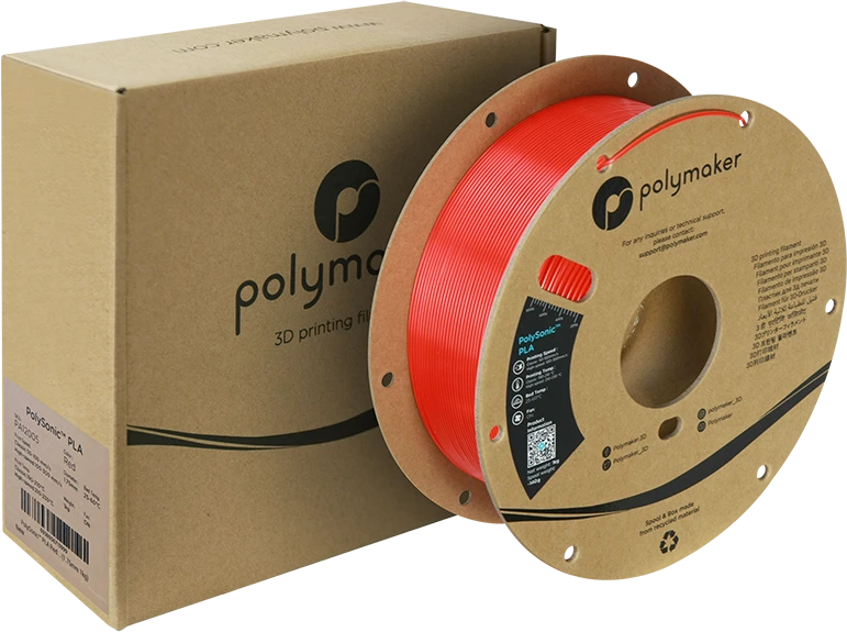 Polymaker PolySonic didelio greičio PLA 1,75 mm 1kg - Baltas