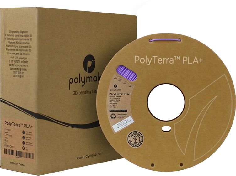 Polymaker PolyTerra PLA+ - 1kg - 1.75mm - Violetinis