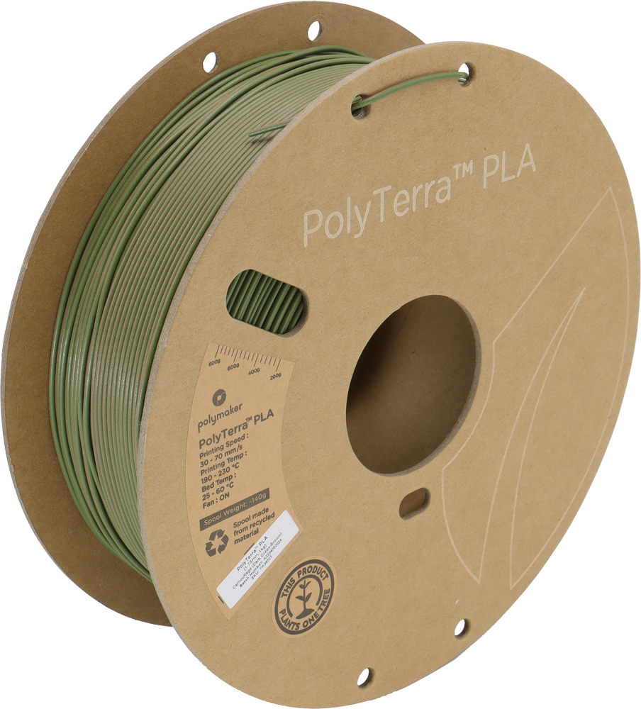 Polymaker Polyterra PLA gradient plastikas 1kg 1.75mm - Summer (Savannah Geltona-Arctic Teal)