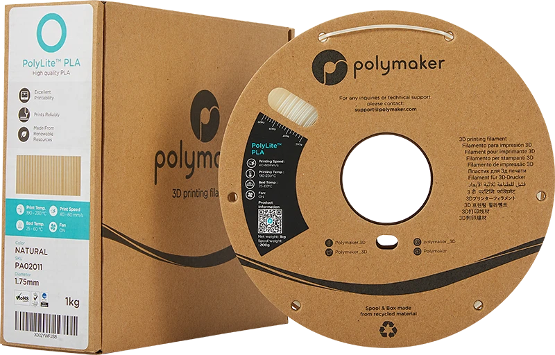 Polymaker PolyLite PLA - 1.75mm - 1kg - Silk Rožinis