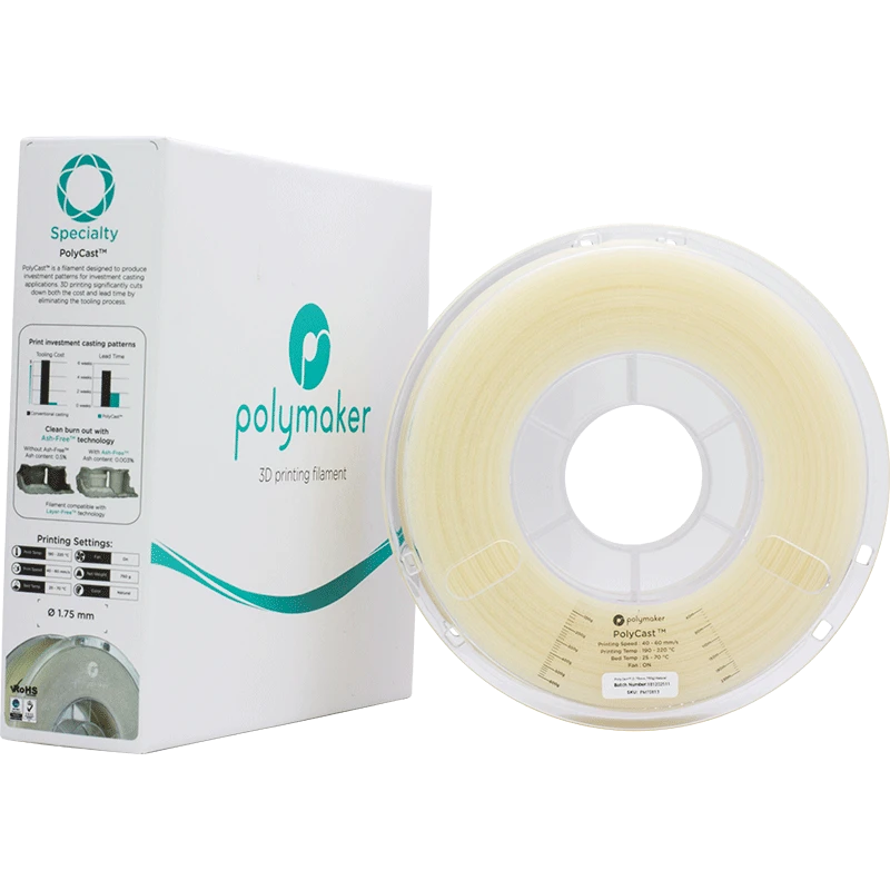 Polymaker Polycast PVB siūlas ritėje su pakuote