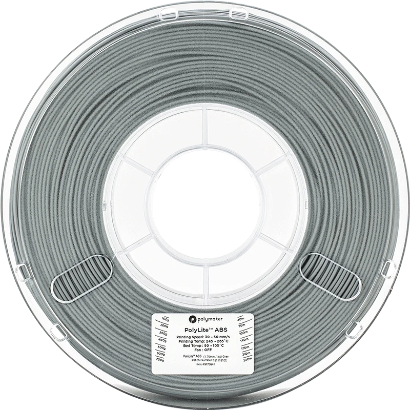Polymaker PolyLite ABS - 1kg - 1.75mm - Pilkas