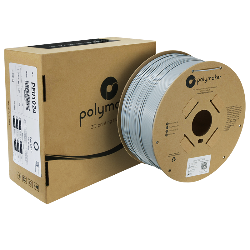 Polymaker PolyLite ABS - 3kg - 1.75mm - Pilkas