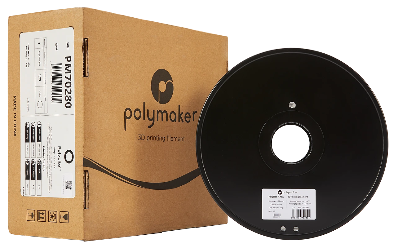 Polymaker PolyLite ASA 3kg ritė pakuotėje