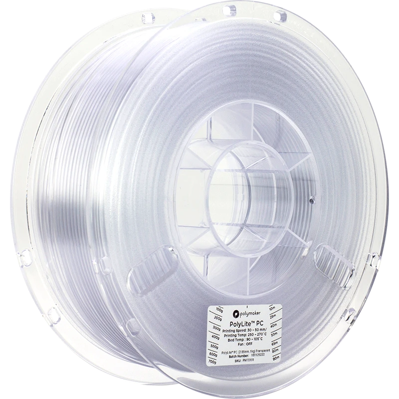Polimaker PolyLite PC skaidrus plastikas 2.85 mm