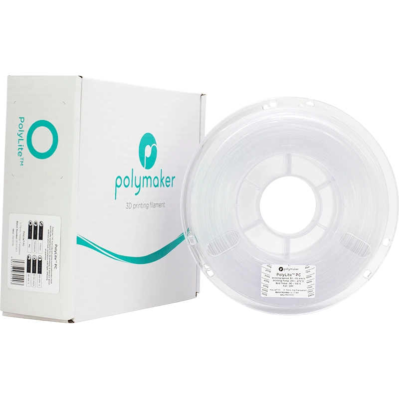 Polymaker PolyLite PC 2.85 mm skaidrus siūlas su dėžute