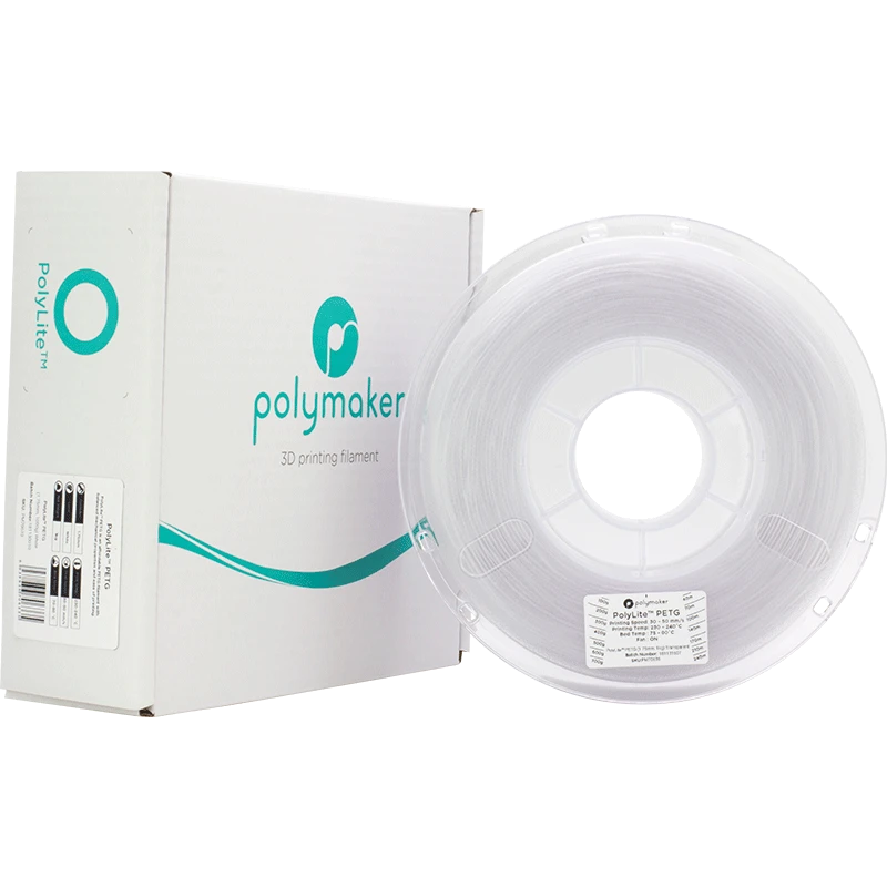 Polymaker PolyLite PETG permatoma 3D spausdinimo gija