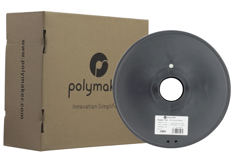 Polymaker PolyLite PLA 3kg siūlų ritė pakuotėje