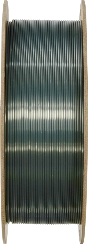 Polymaker PolyLite PLA plastikas 1kg 1.75mm - Silk Gunmetal Pilkas