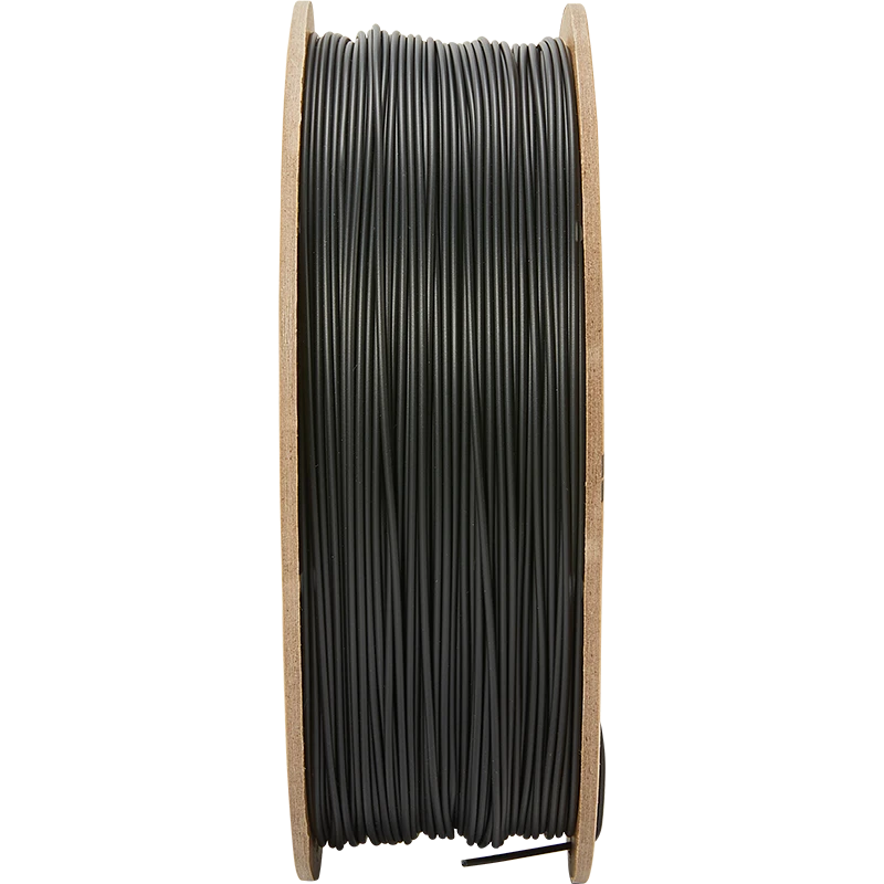 Polymaker PLA PRO juodas 1kg 1.75mm ritė iš šono