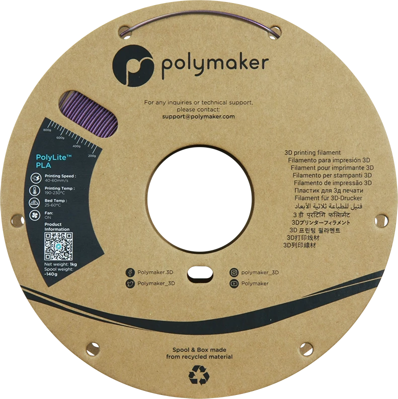 Polymaker PolyLite PLA Starlight - 1kg - 1.75mm - Nebula