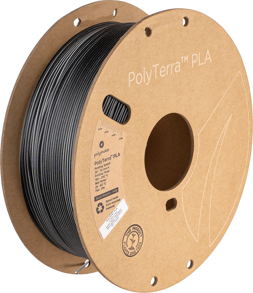 Polymaker PolyLite Silk PLA Dual Color - 1.75mm - 1kg - Crown Auksinis-Sidabrinis