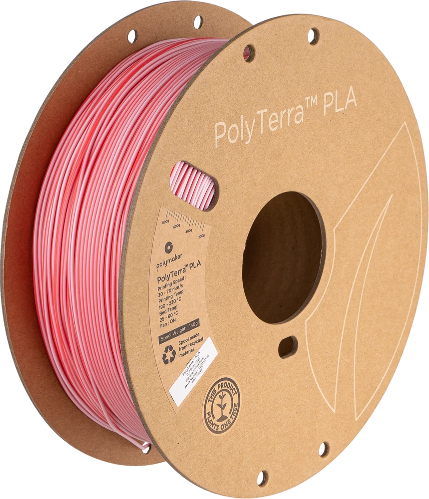 Polymaker PolyLite Silk PLA Dual Color - 1.75mm - 1kg - Crown Auksinis-Sidabrinis