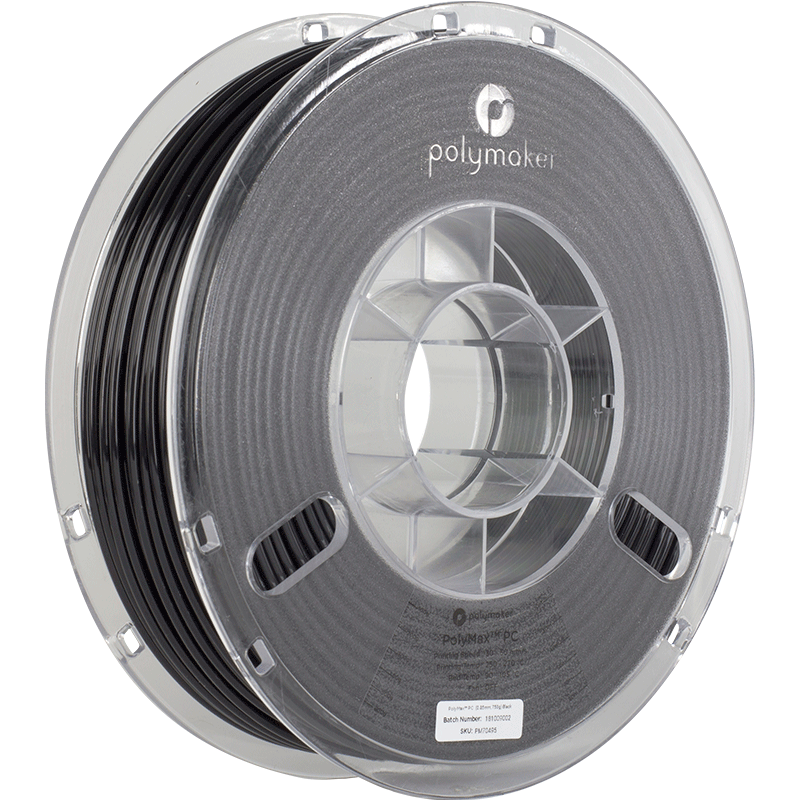 Polymaker PolyMax Tough PC - 0.75kg - 1.75mm - Juodas