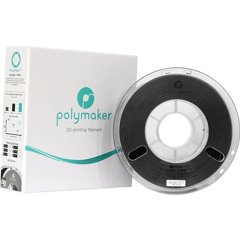 PolyMax PETG plastiko ritė su firminiu įpakavimu