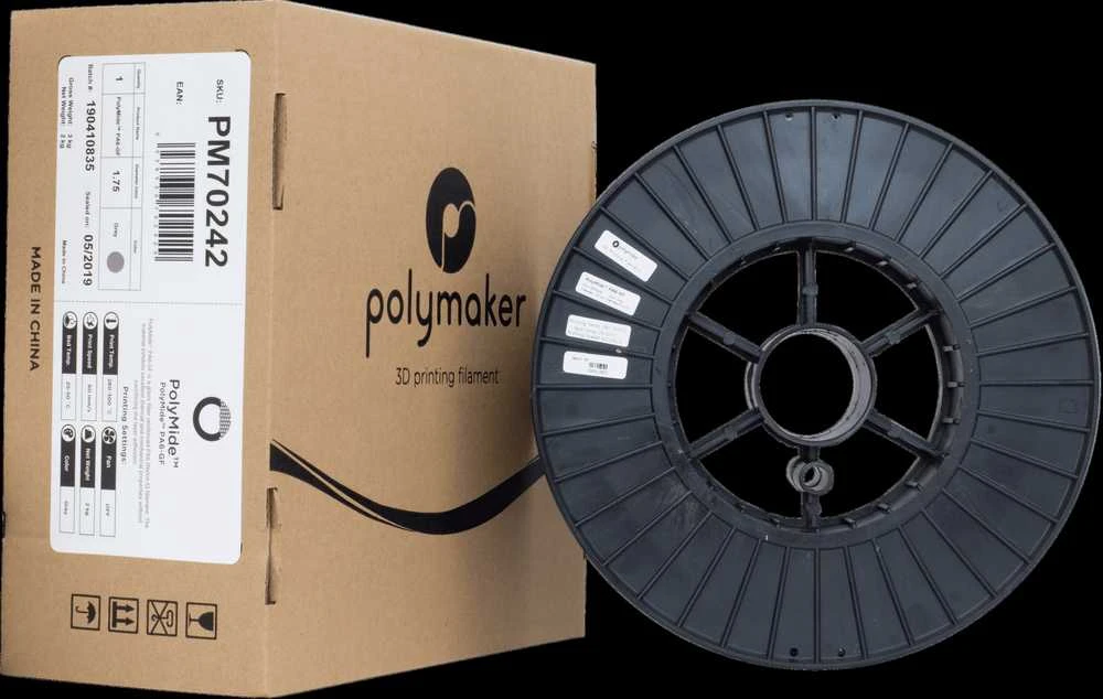 Polymaker PolyMide PA6-GF ritė su pakuote
