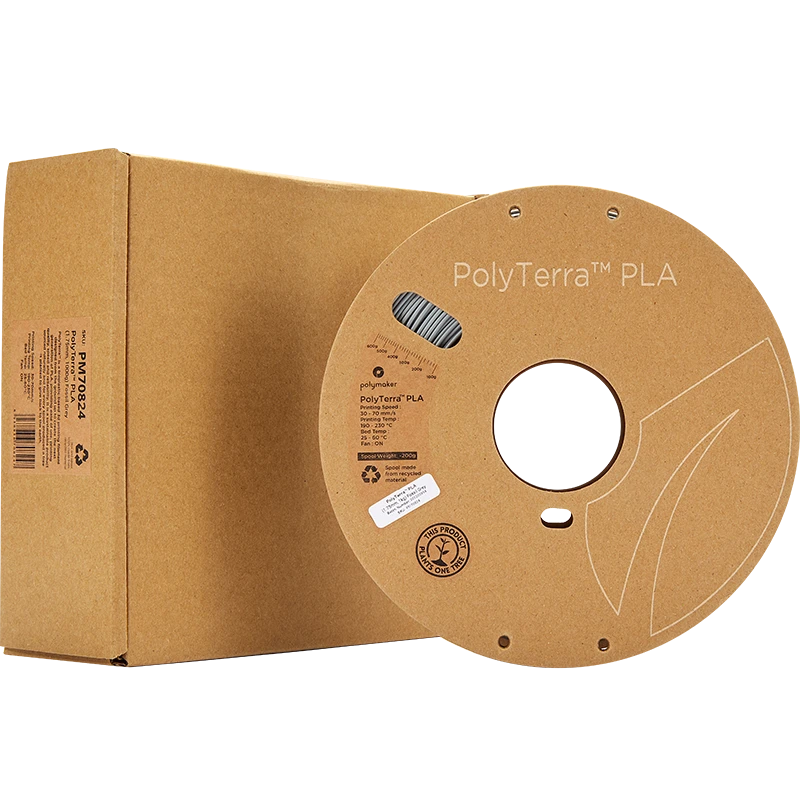 Polmask Polymaker PolyTerra PLA - 1kg - 1.75mm - Fossil Pilkas