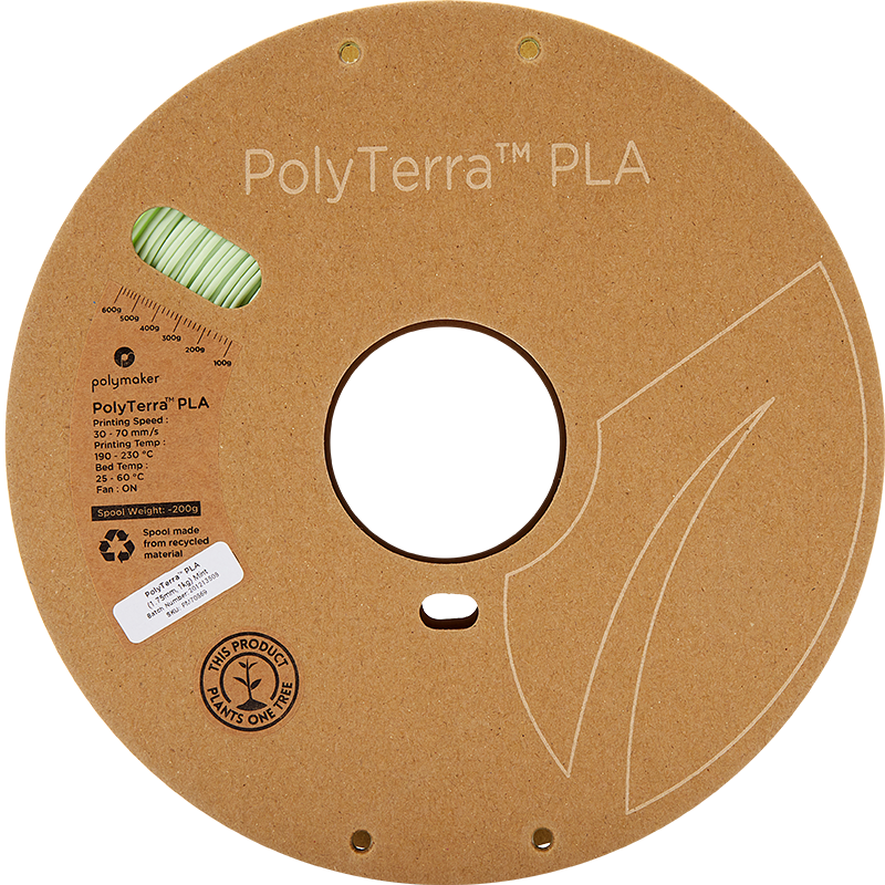 Polymaker PolyTerra PLA - 1kg - 1.75mm - Mint