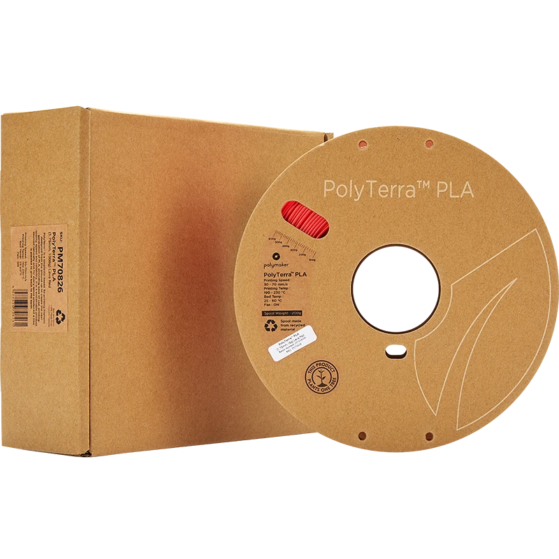 Polmask Polymaker PolyTerra PLA - 1kg - 1.75mm - Lava Raudona