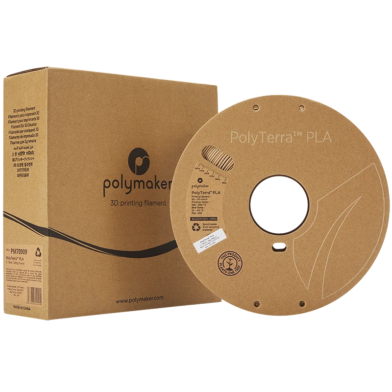 Polmask Polymaker Polimakeris PolyTerra PLA - 1kg - 1,75mm - Žemės riešutas