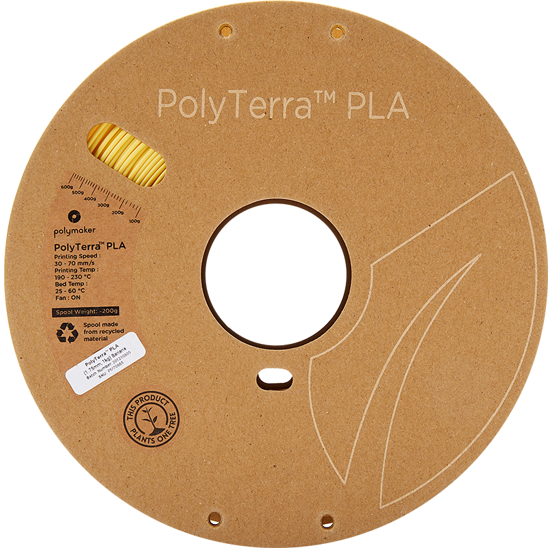Polymaker PolyTerra PLA - 1kg - 1.75mm - Banana