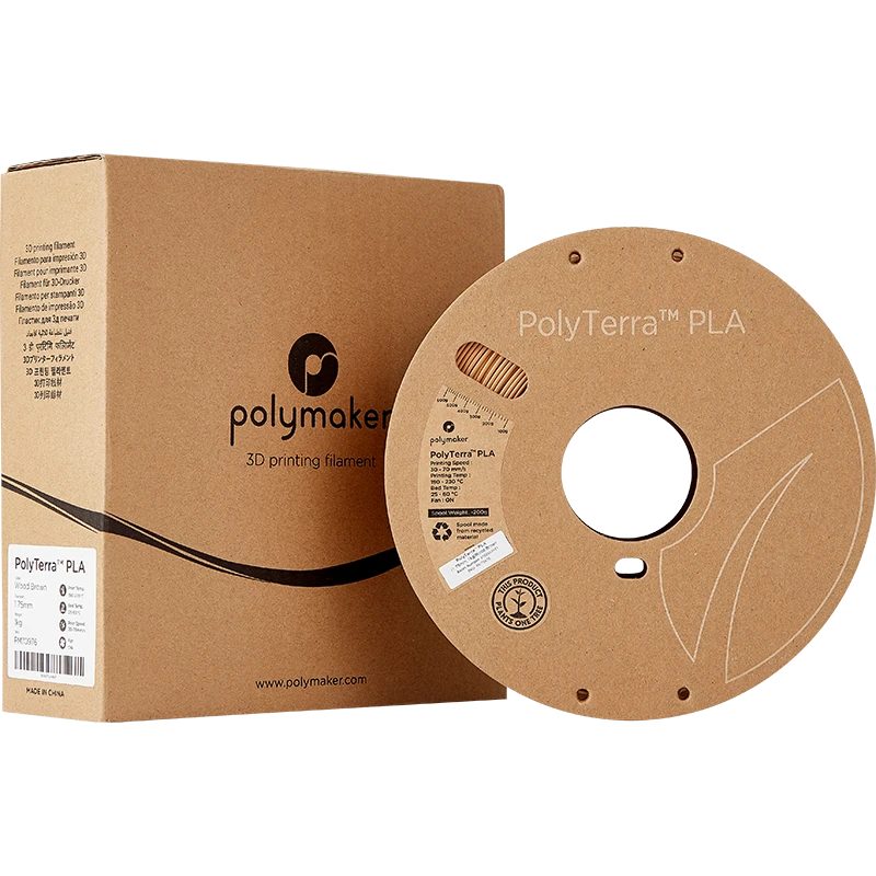 Polmask Polymaker Polimakeris PolyTerra PLA - 1kg - 1,75mm - Medinis rudas