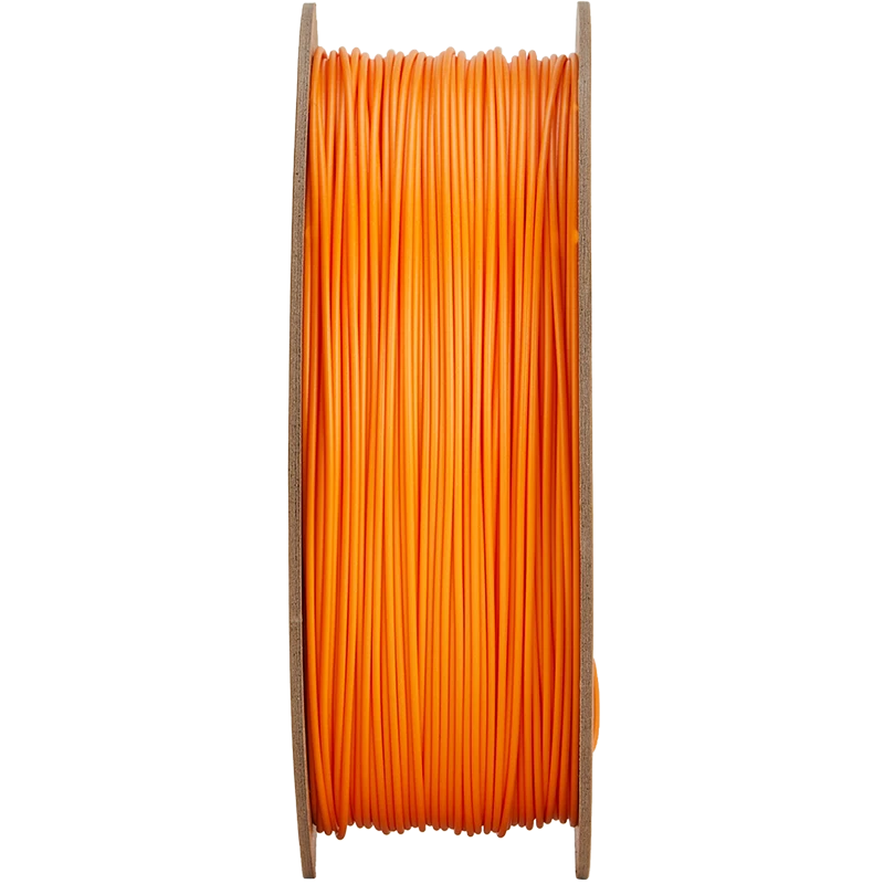 Oranžinis PLA+ 3D siūlas ant kartoninės ritės